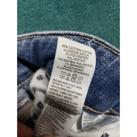 Lucky Brand Jeans Size 18 W Womens Blue Stretch Plus Mid Rise Emma Straight - Picture 5 of 14